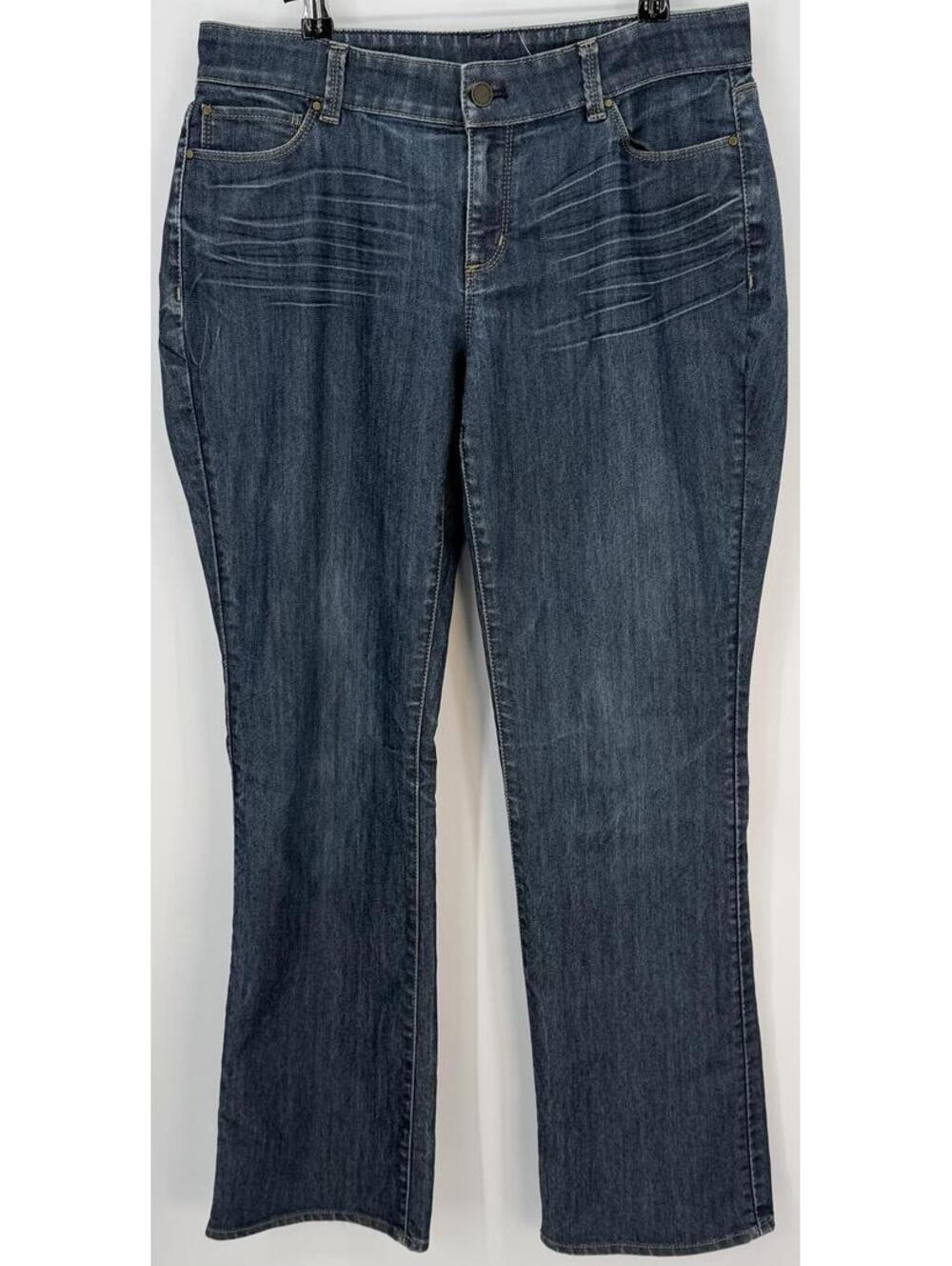 Dark Blue Ann Taylor Jeans Size Waist 32 in. Faded Casual Workwear